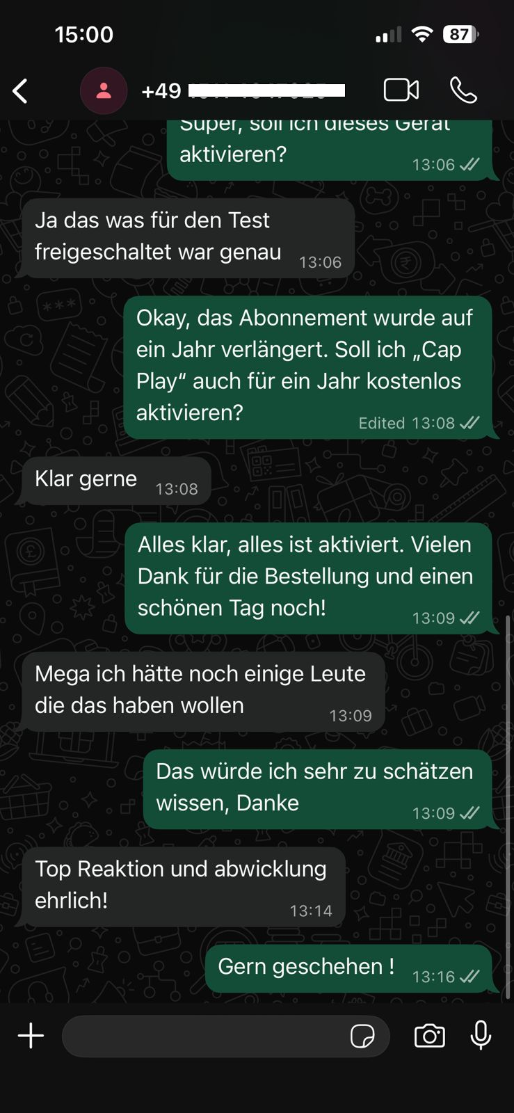 Customer review